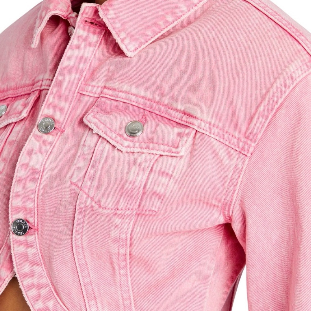 SER.O.YA Faith Denim Jacket in Malibu Pink
